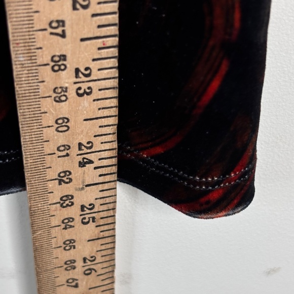 Soft Surroundings Santiago Velvet Maxi Dress XL Long Sleeve Whimsigoth Boho Art - Picture 10 of 11